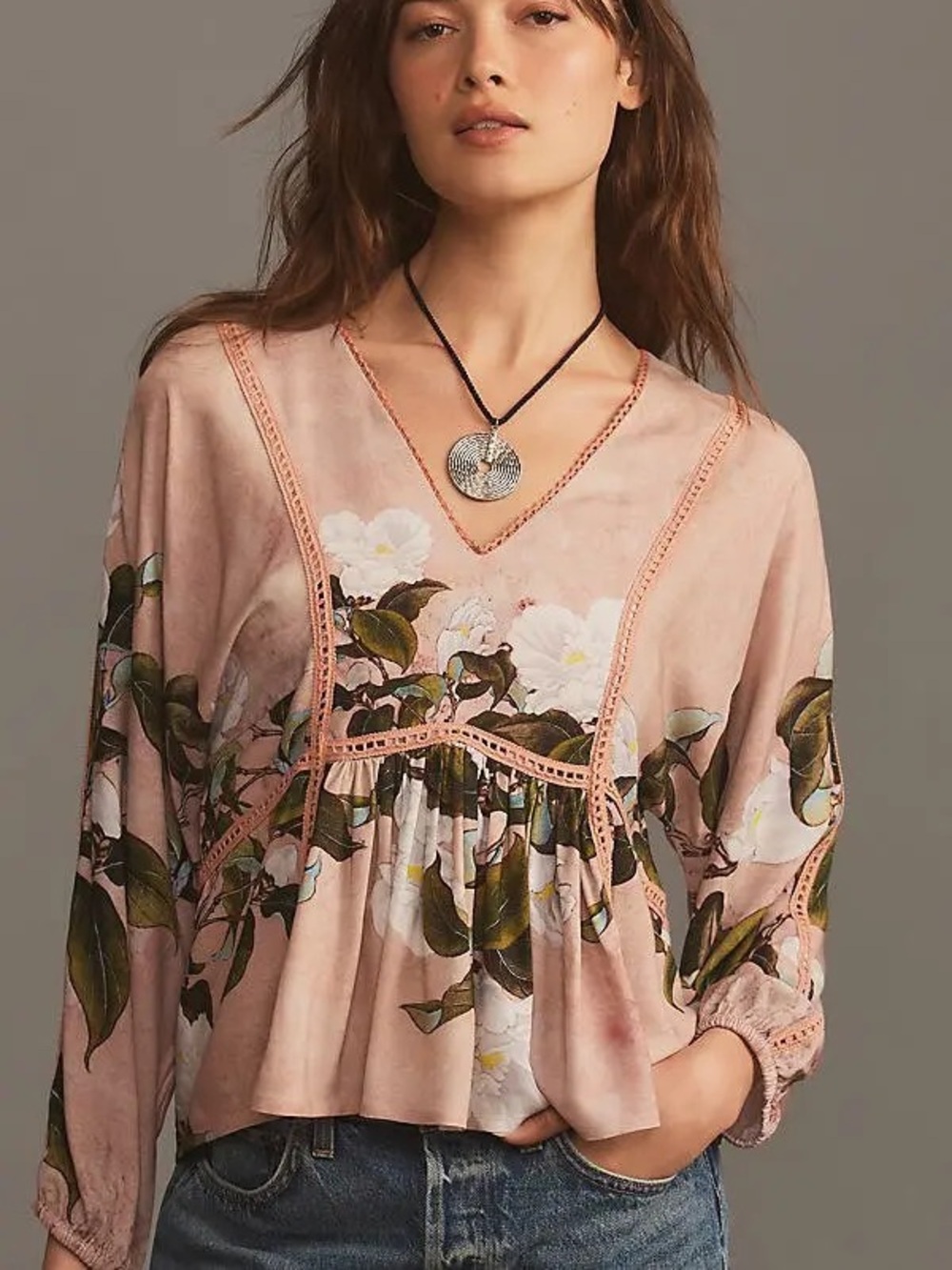 NWOT Anthropologie trasa top